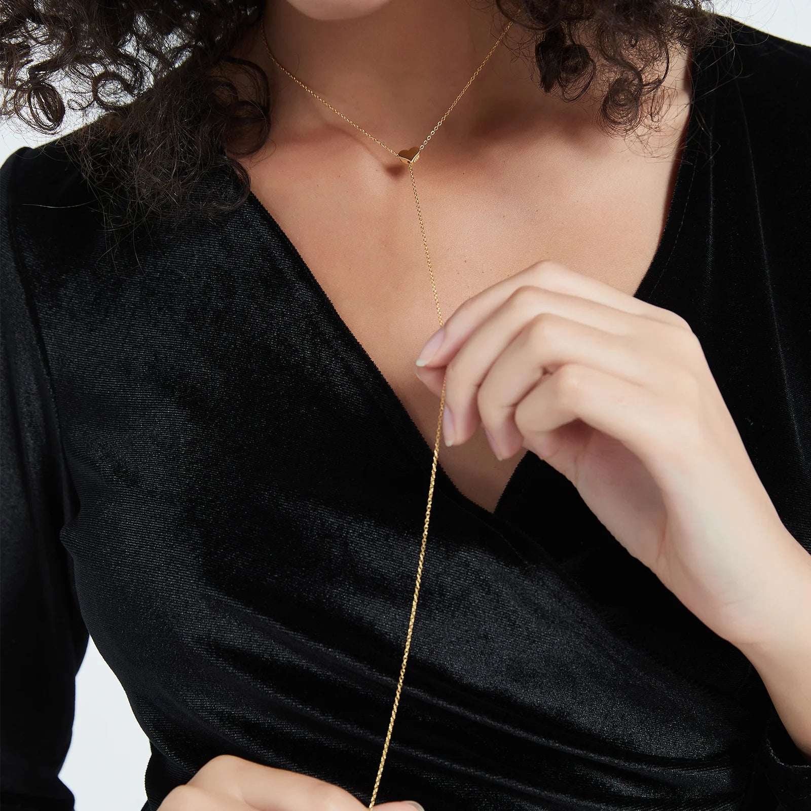 The Adjustable Heart * A 925 Sterling Silver Gold Plated Choker for Women *