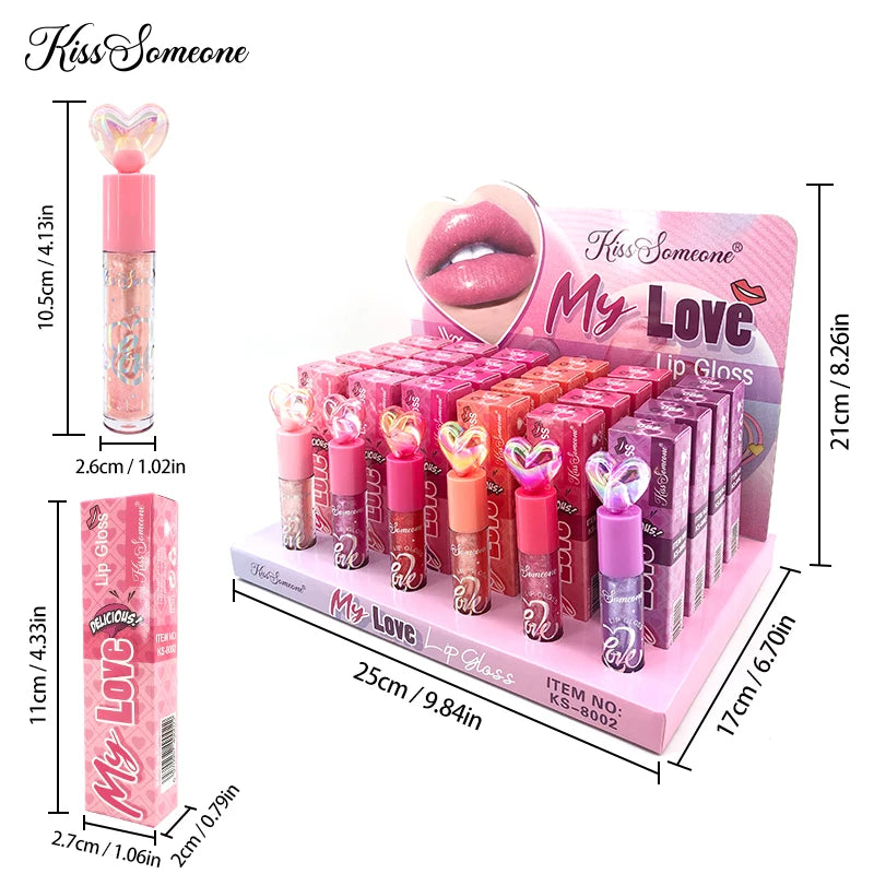 Magic Color Change Lip Glaze - 6 Set Sparkly Gloss