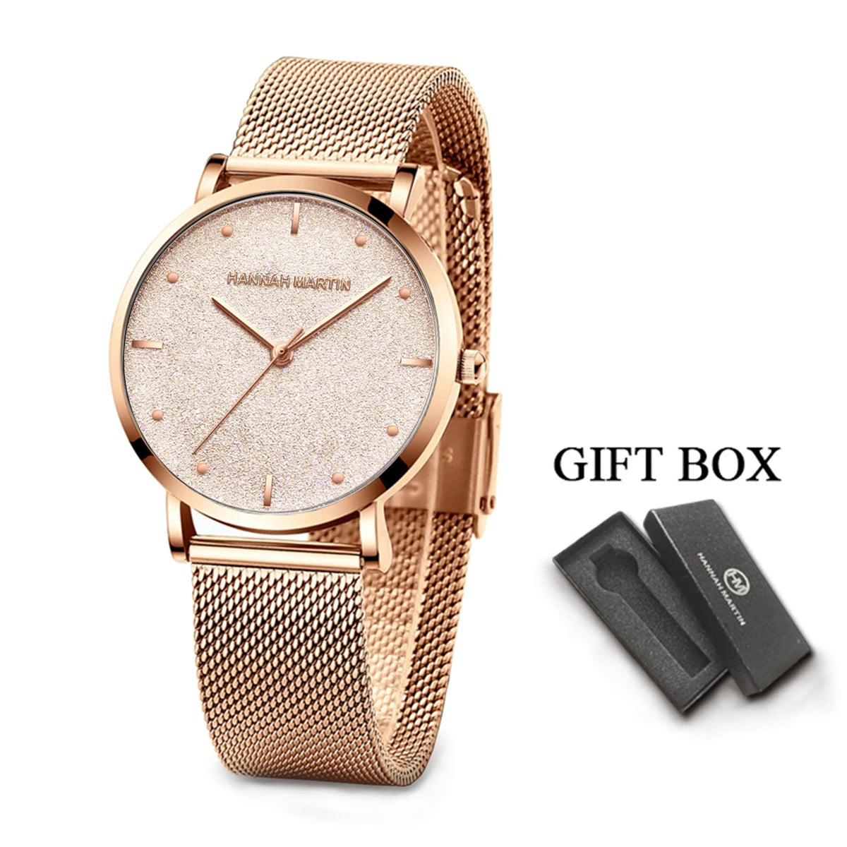 Lumiere * Elegant Rose Gold Dress Watch*