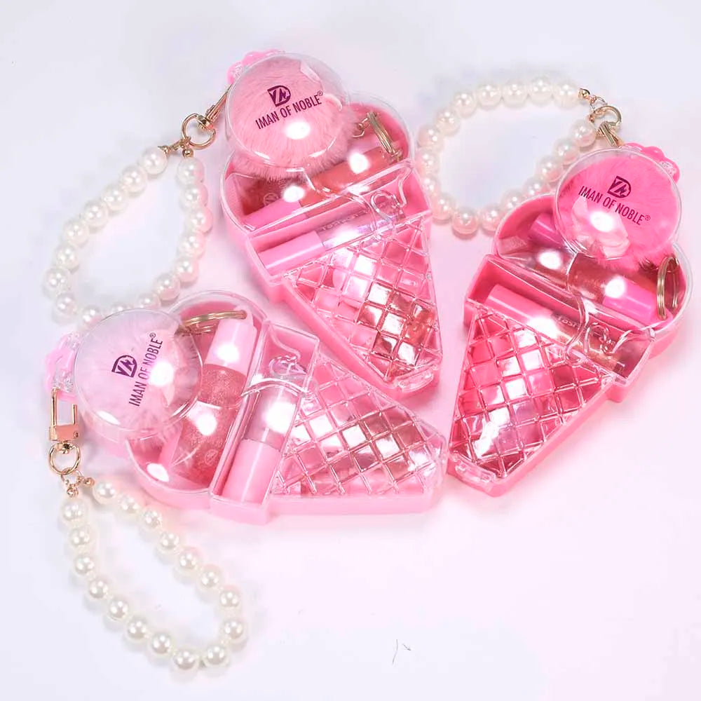 Ice Cream Bear Keychain Lip Gloss - Cute & Moisturizing