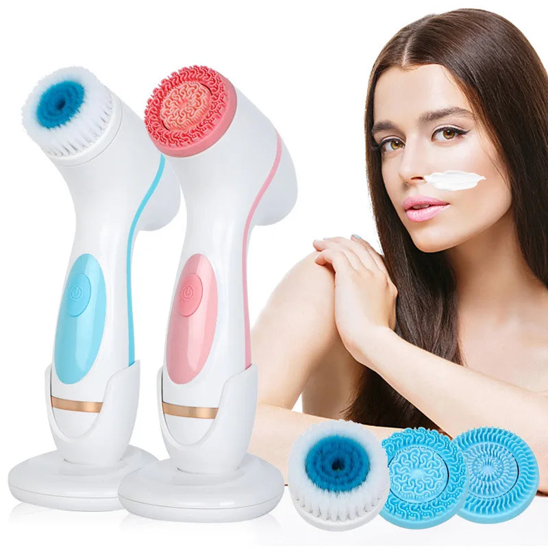 Aqua Trio  * Deep Cleansing & Massaging Facial Brush *