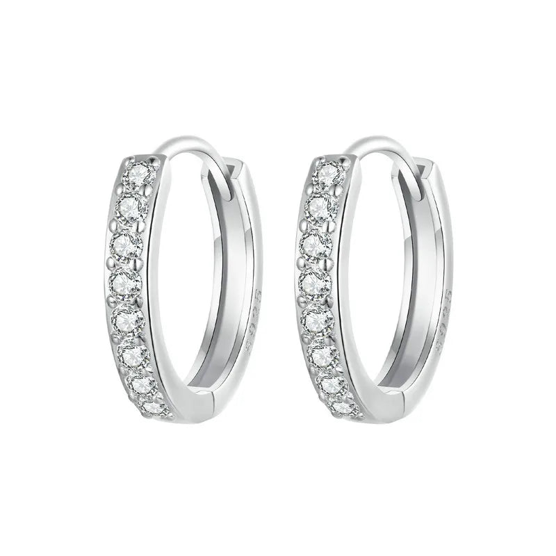 The Glimmer Huggie *   CZ Earring Set in 18K Gold Plated Sterling Silver *