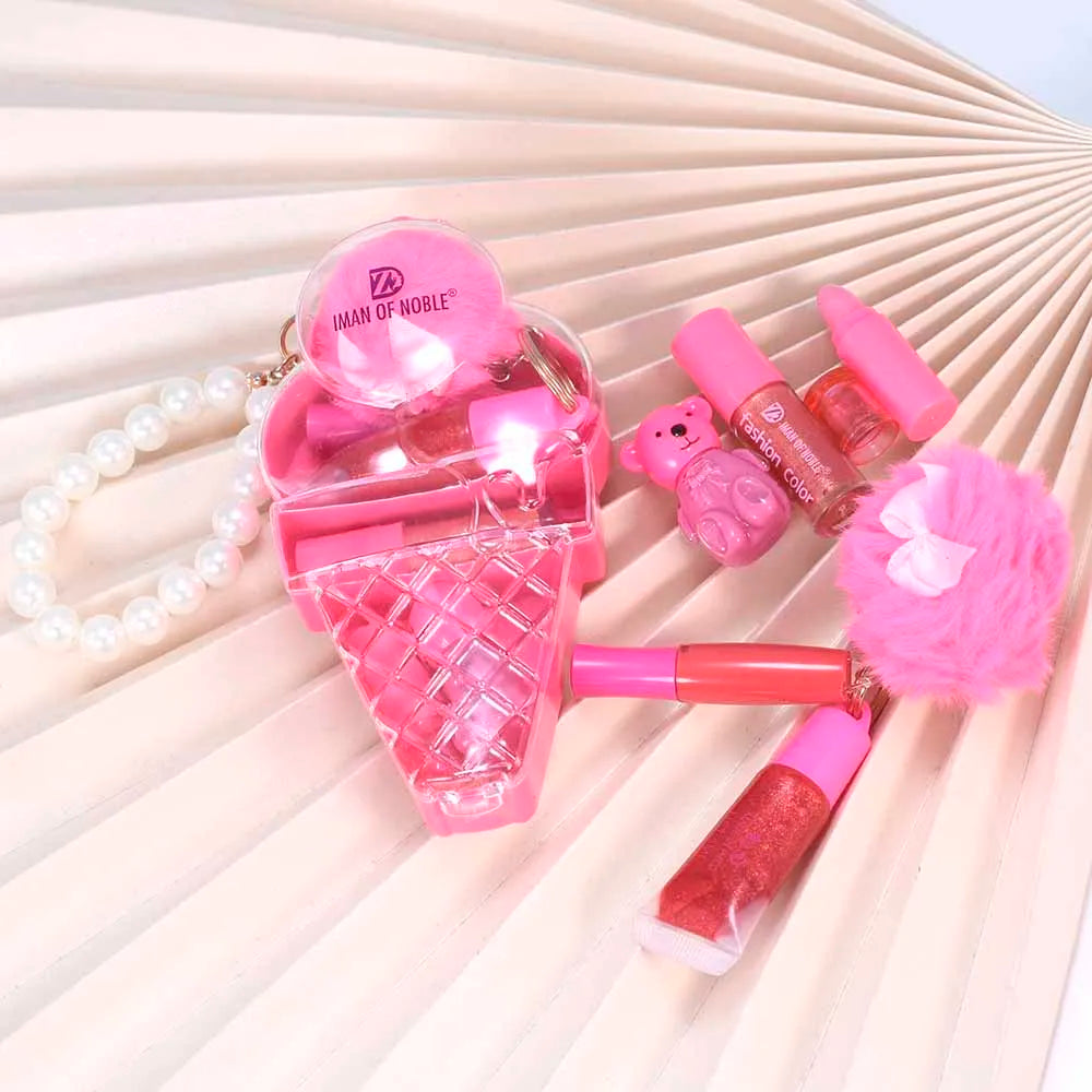 Ice Cream Bear Keychain Lip Gloss - Cute & Moisturizing