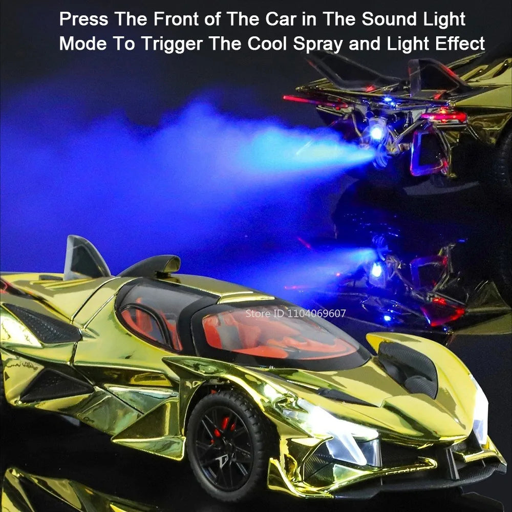 Pull-Back Pagani Huayra Model - Spray Effect with Light & Sound