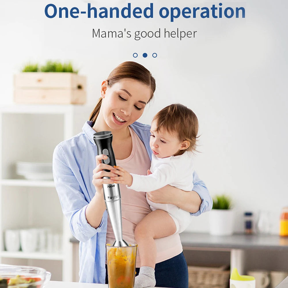Power Mix Pro *750W 6-in-1 Immersion Hand Blender *