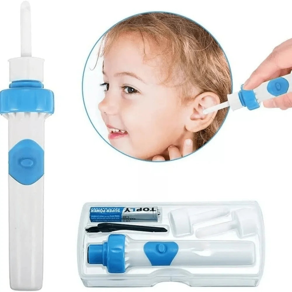 Safe Electric Ear Cleaner - Automatic Earwax Removal Kit with Soft Silicone Tips