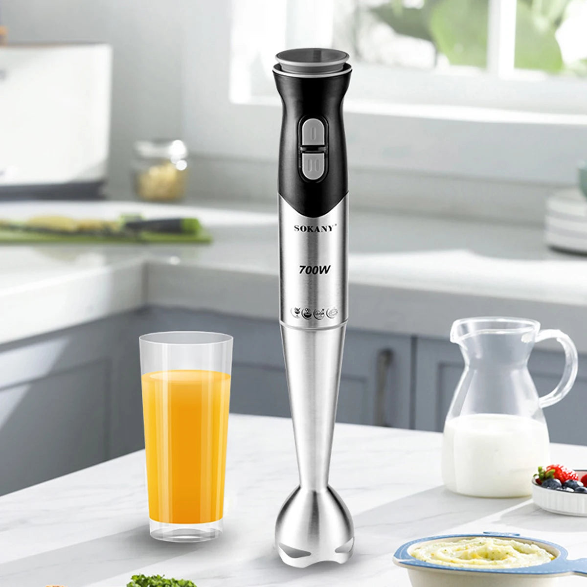 Power Mix Pro *750W 6-in-1 Immersion Hand Blender *