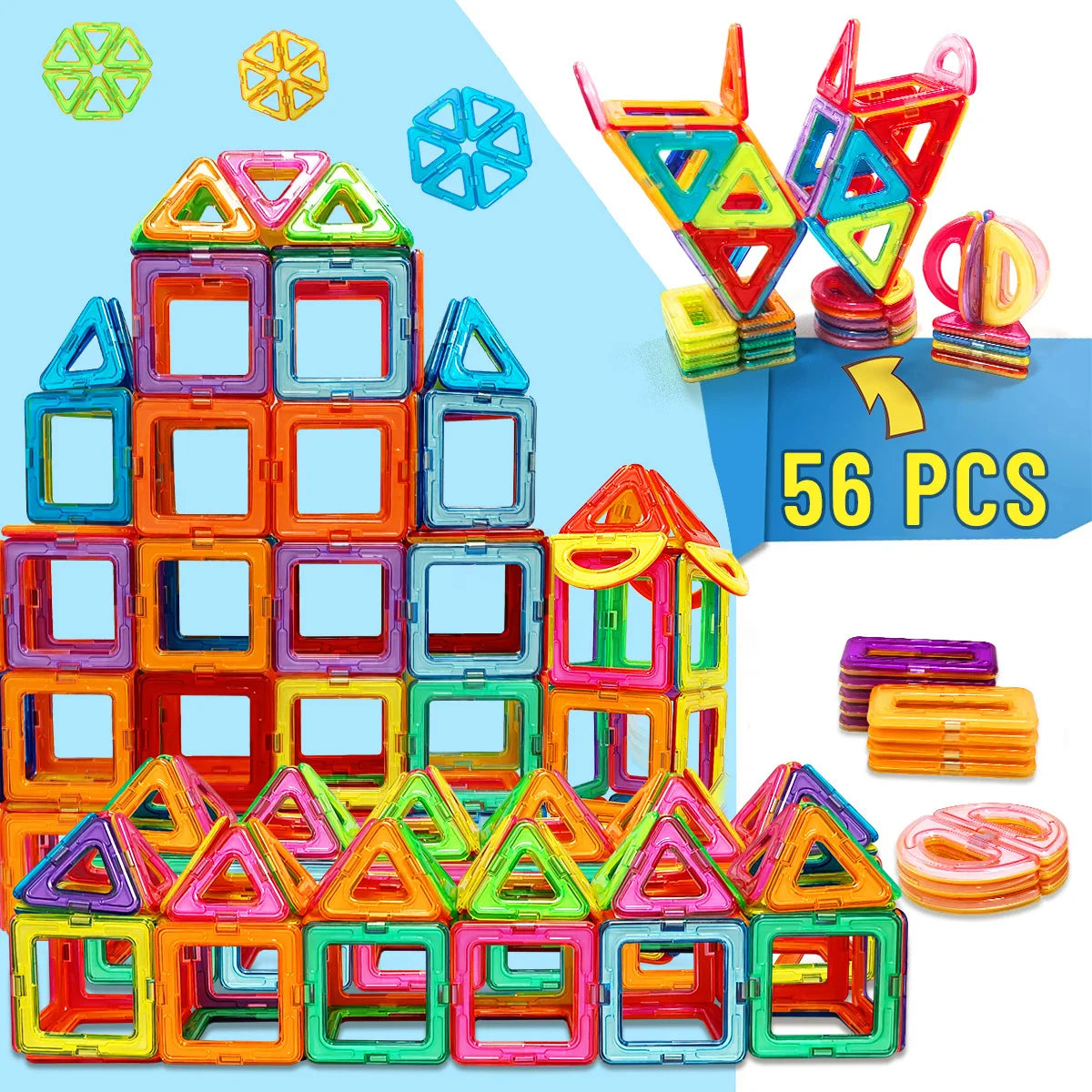Mag Builder Pro*Educational DIY Magnet Toys for Creative Learning*