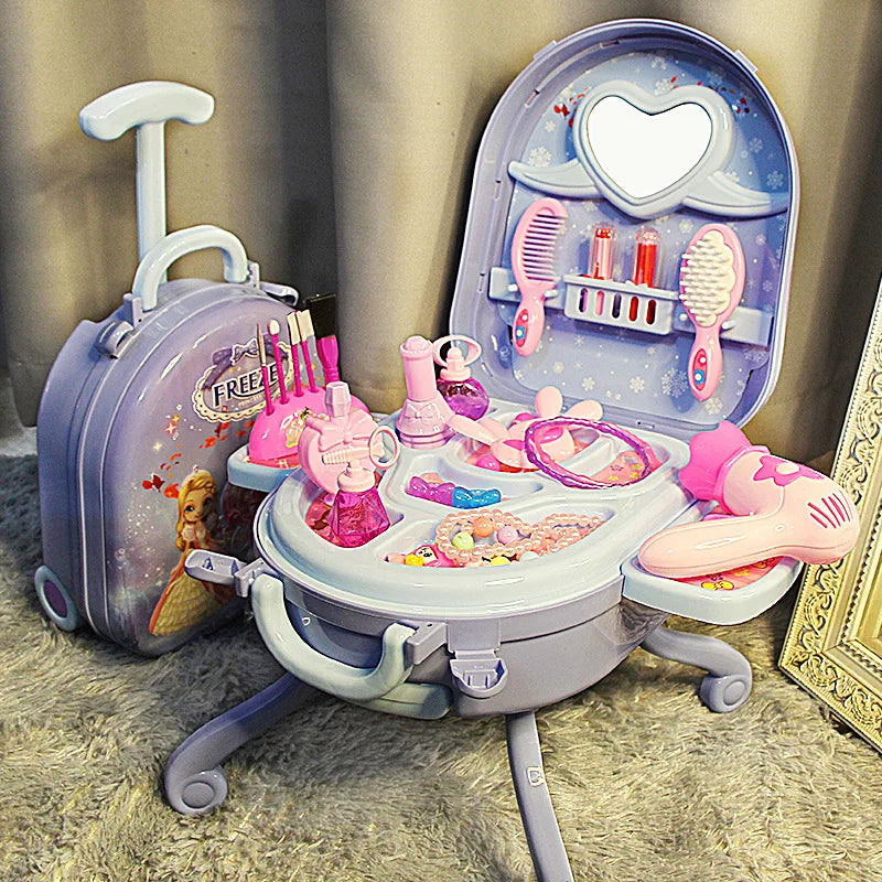 Magical Princess *3-in-1 Makeup Suitcase - Pretend Play Cosmetic Set*