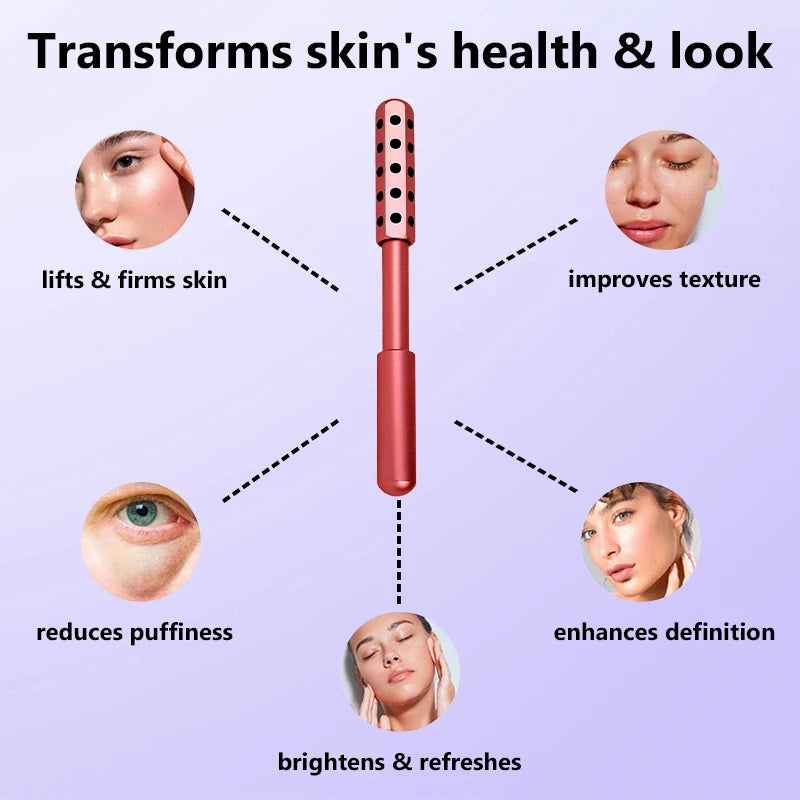 24-Ball Germanium Facial Massage Roller - Anti-Aging Acupoint Therapy &  Beauty Tool