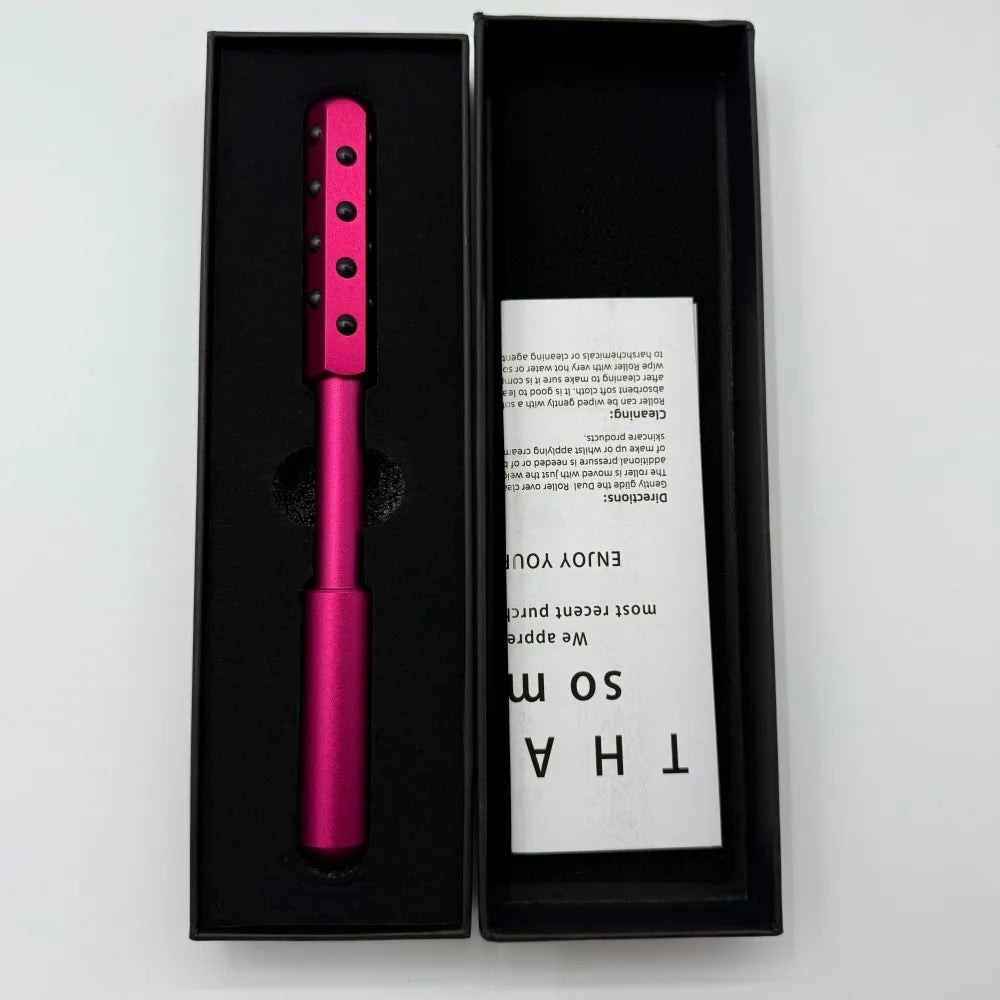 24-Ball Germanium Facial Massage Roller - Anti-Aging Acupoint Therapy &  Beauty Tool