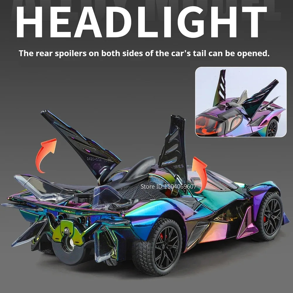 Pull-Back Pagani Huayra Model - Spray Effect with Light & Sound