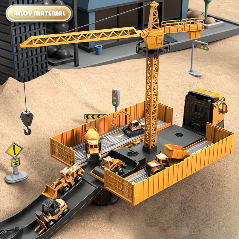 Take Apart Construction Truck Toys - 3-in-1 Set with Sound & Light