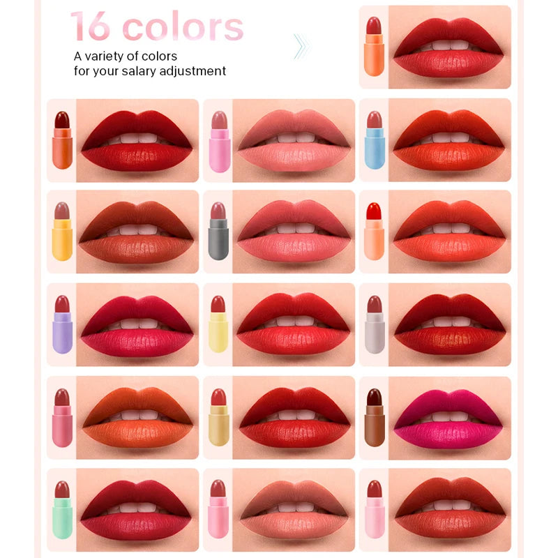 Shimmering Stars Lipstick Set - 6 Matte Velvet Candy Colors
